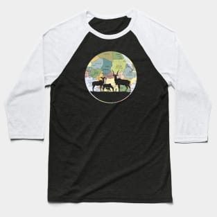 African Kudu Family cut from 2011 Map of Africa Baseball T-Shirt